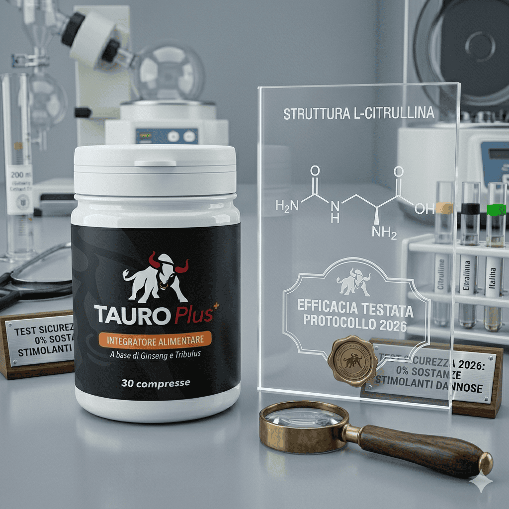 Tauro Plus originale accanto a certificato di autenticità 2026 e orologio su scrivania professionale.